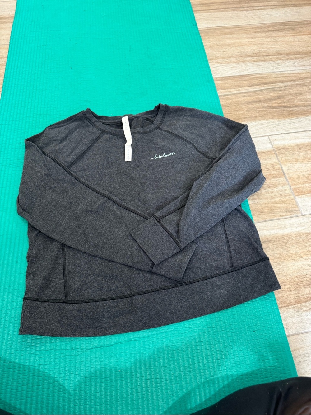 lululemon athletica Charcoal Gray Crewneck Sweatshirt